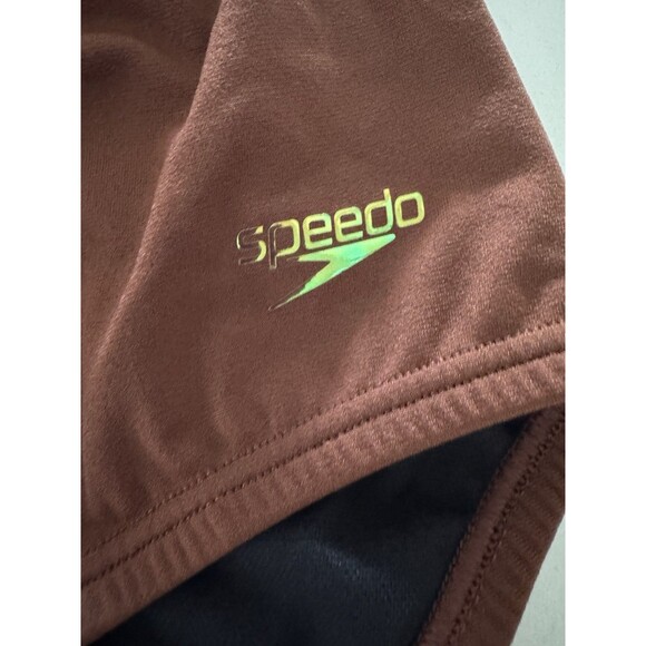 Speedo Women's Swimsuit One Piece Endurance+ Shirred Tank Moderate Cut brown 18 - Picture 9 of 16